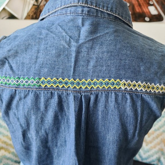 Embroidered Button Down By Girl Krazy - Picture 12 of 15